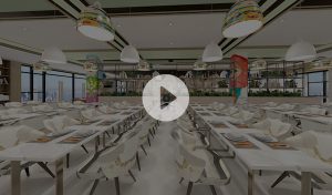 深圳莫斯科大學(xué)飯?zhí)靡粯窃O(shè)計全景效果圖